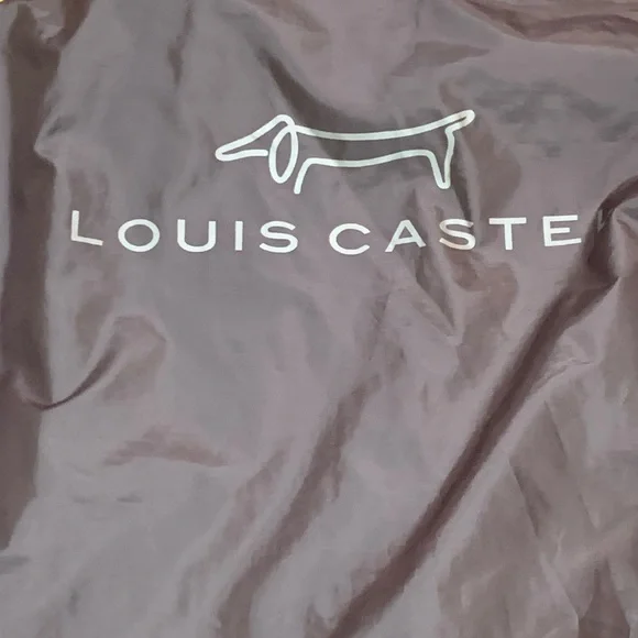 LOUIS CASTEL PARIS JACKET GOLF WINDBREAKER chocolate brown1/4 zip pullover